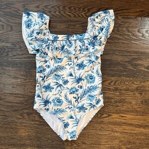Janie and Jack Blue Floral Swimsuit